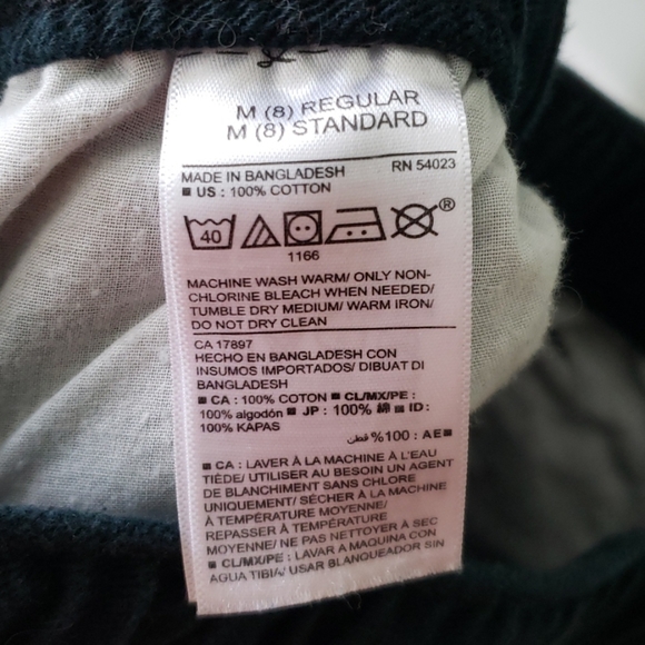 Black denim pants with tie stretch waistband - Picture 4 of 4